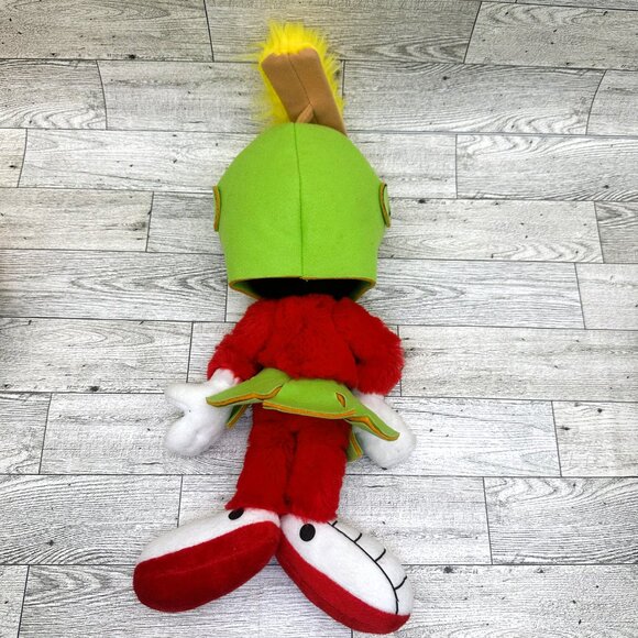 13" Looney Tunes Marvin The Martian Plush 2011 Six Flags Retro - Picture 9 of 9